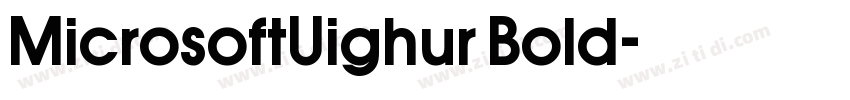 MicrosoftUighur Bold字体转换